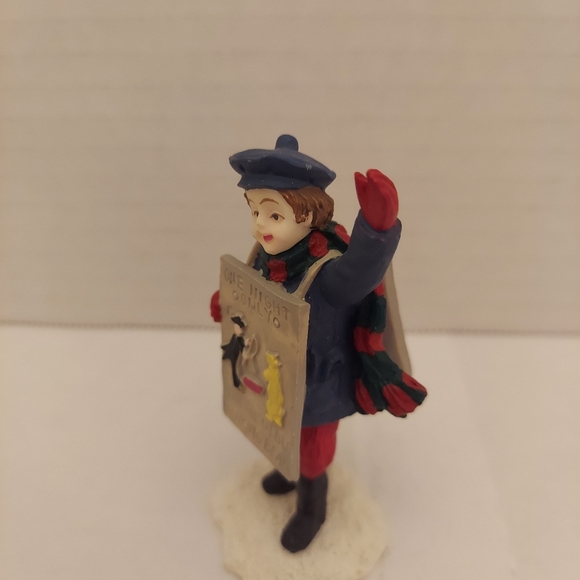 Mervyn's Village Square 1993 Boy Advertising Sandwich Board Figurine - Picture 3 of 7
